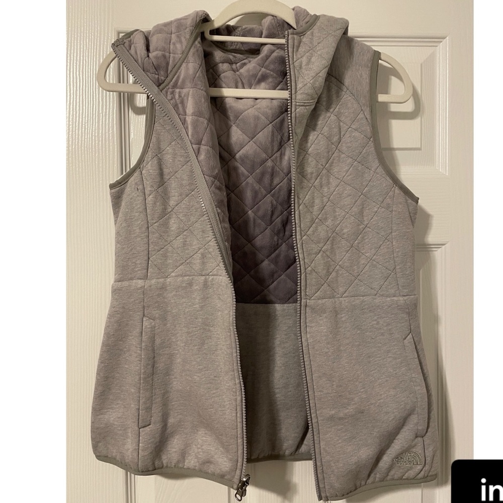 NorthFace reversible vest with hood